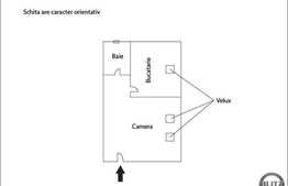 Mansarda cu 1 camera, 36 mp, zona magazinului Unicarm! Posibilitate RATE!