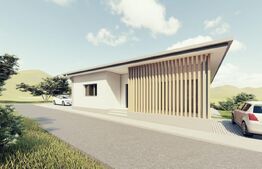 Casa semifinisata pe un nivel, 600mp teren