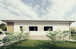 Casa semifinisata pe un nivel, 600mp teren