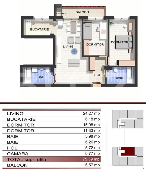 Apartament de vânzare 3 camere Manastur - 162291AV | BLITZ Cluj-Napoca | Poza17