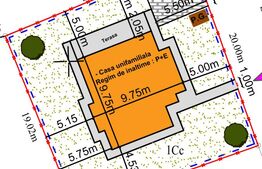 Casa individuala de vanzare, 130 mp, 400 teren, zona exclusiv de case !