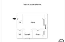 De vanzare apartament 2 camere, 48,8 mp, semifinisat, zona strazii Decebal