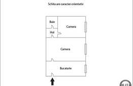2 camere, 35 mp, etaj intermediar, zona strazii Ciucas