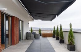 Penthouse de lux, 4 camere, 90 mp, terasa cu jacuzzi de 70 mp