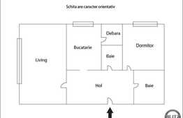 De vanzare apartament 2 camere, 54 mp, decomandat, boxa subsol, zona Kaufland