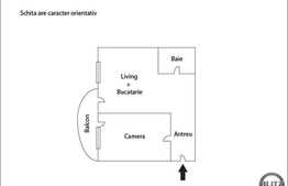 Vanzare apartament 2 camere, 45 mp, etaj intermediar, zona strazii Calea Turzii