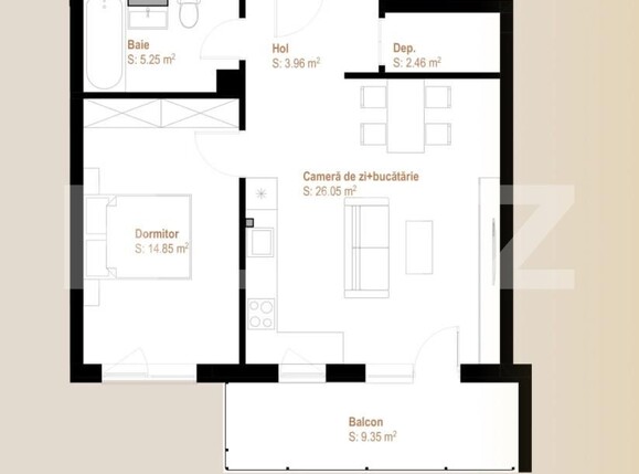 Apartament de vânzare 2 camere Manastur - 162755AV | BLITZ Cluj-Napoca | Poza2