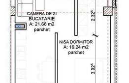 2 camere, 44,65 mp, semifinisat, zona strazii Teodor Mihali
