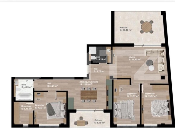 Apartament de vânzare 4 camere Someseni - 162982AV | BLITZ Cluj-Napoca | Poza1