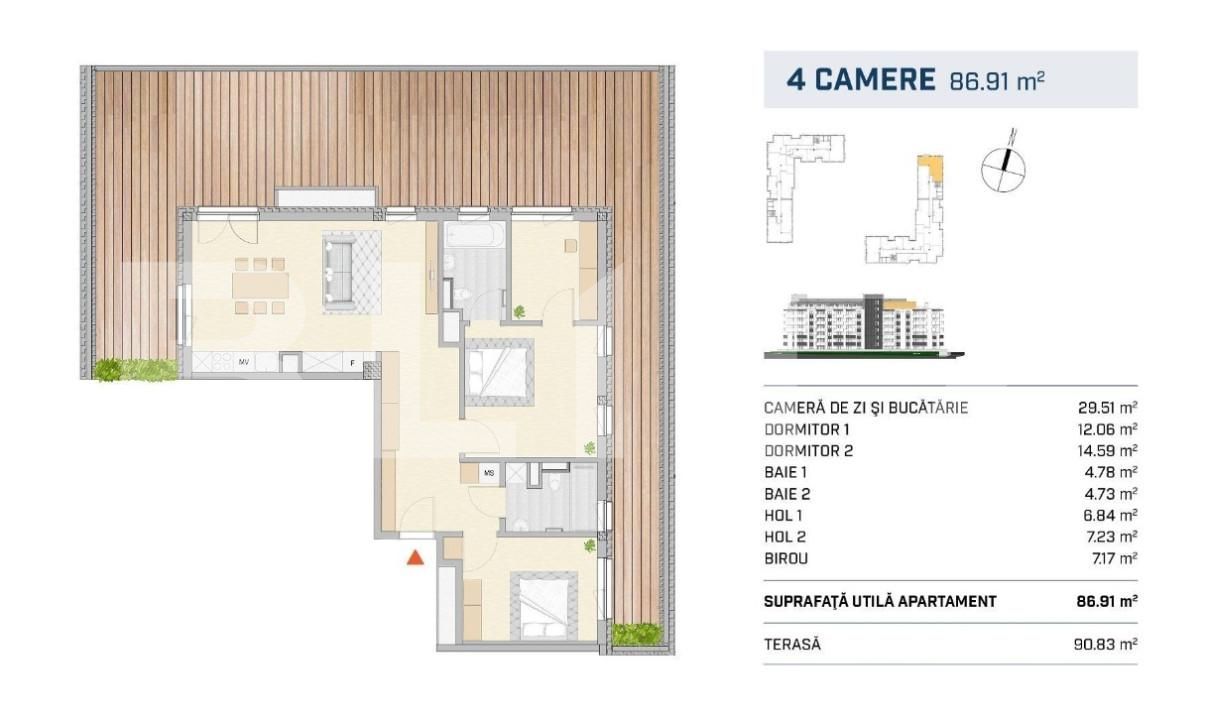 Apartament de vânzare 4 camere Semicentral - 163045AV | BLITZ Cluj-Napoca | Poza3