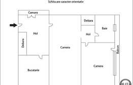 Vanzare apartament 2 camere, 47,80 mp, boxa subsol, zona Aleea Padin