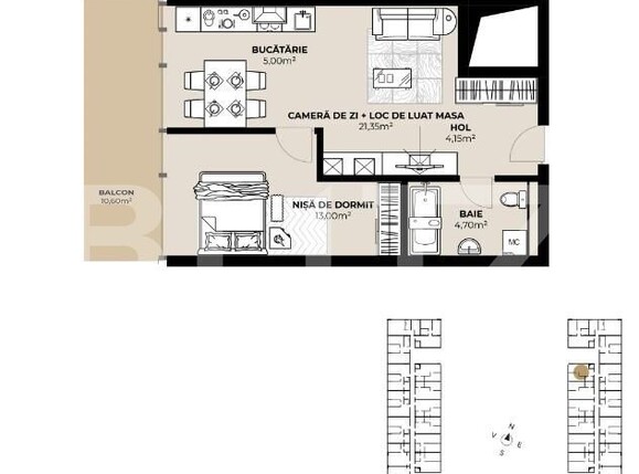 Apartament de vânzare 2 camere Dambul Rotund - 163246AV | BLITZ Cluj-Napoca | Poza2