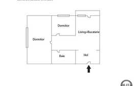 De vanzare 2 camere, 53 mp, balcon, decomandat! Zona strazii Teilor!