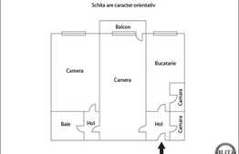 Apartament 2 camere, 48 mp, etaj intermediar, zona strazii Aleea Baisoara