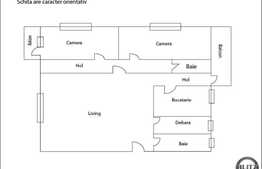 Vanzare apartament cu 3 camere, 100 mp + 3 parcari subterane, semifinisat