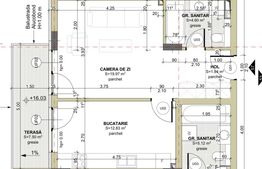 Apartament cu 2 camere, Finisat,  40 m2, zona Centrala, Floresti!