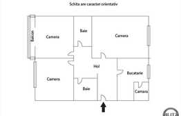 3 camere, 73 mp, decomandat, boxa 10 mp, zona strazii Mehedinti