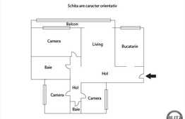 4 camere, 97 mp, decomandat, etaj intermediar, zona strazii Izlazului