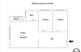2 camere, 69 mp, decomandat, mobilat, etaj intermediar, parcare, zona Polus