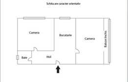 Vanzare apartament cu 3 camere, decomandat, 60 mp, zona sensului giratoriu!