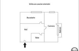 1 camera, 40 mp, decomandat, garaj, balcon, zona Gradini Manastur