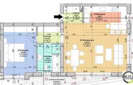 2 camere , 63 mp, semifinisat, zona strazii Ariesului