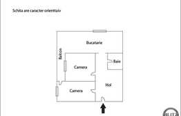 De vanzare apartament 2 camere, 50 mp, decomandat, zona Iulius Mall