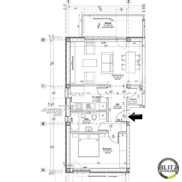 Apartament de vânzare 2 camere Borhanci - 16373AV | BLITZ Cluj-Napoca | Poza3