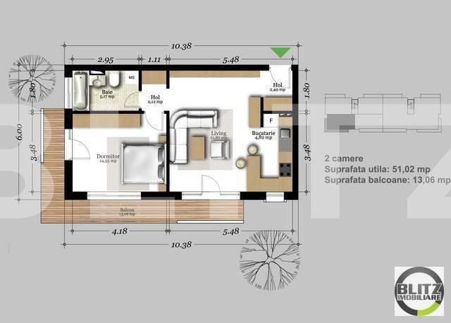 Apartament de vânzare 2 camere Floreşti - 16377AV | BLITZ Cluj-Napoca | Poza4