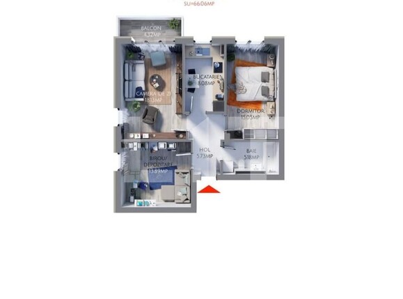 Apartament de vânzare 3 camere Tractorul - 163788AV | BLITZ Brașov | Poza2