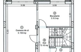 Casa insiruita, 79 mp, terasa 27 mp, gradina 30 mp, parcare inclusa