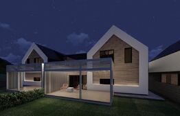 Casa individuala, 4 camere, P+M, proiect superb! zona Stupini