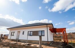 Casa pe un nivel 105 mp cu pod inalt mansardabil de 70mp, teren 500mp, Chinteni