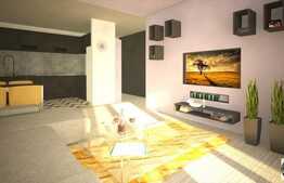 Vanzare apartament 2 camere, 60,85 mp, loc de parcare, semifinisat