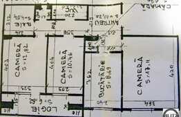 3 camere de vanzare, 68 mp utili  si balcon, posibilitate Prima Casa