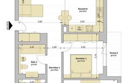 Apartament de vânzare, 3 camere, 90 mp, Ansamblu Riviera, Iulius Mall