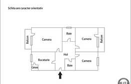 De vanzare apartament 3 camere, 65 mp, decomandat, zona Piata Cipariu