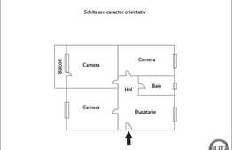 Vanzare apartament 3 camere, 65 mp, decomandat, loc parcare, zona Interservisan