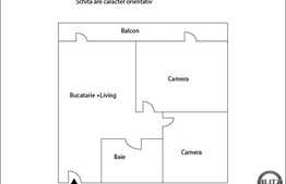 Apartament de vanzare cu 3 camere, 60 mp utili plus balcon de  14 mp