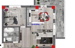 Apartament semidecomandat, parcare inclusa in pret, CF disponibil