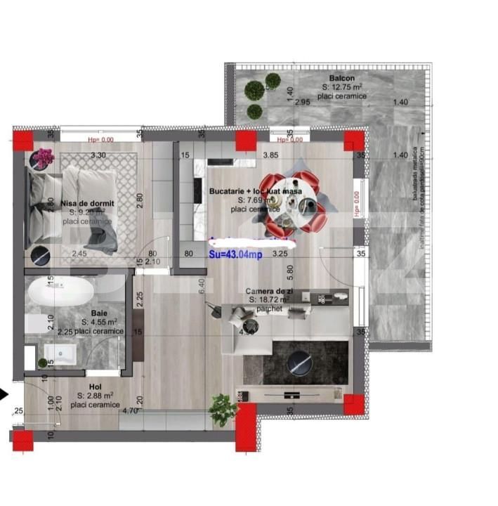 Apartament de vânzare 2 camere Floreşti - 164111AV | BLITZ Cluj-Napoca | Poza1