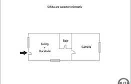 De vanzare apartament 2 camere, 44 mp, parcare, zona Oncos