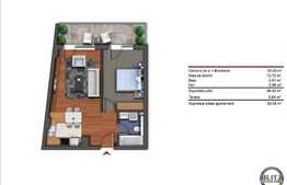 Vanzare apartament 2 camere, 46,42 mp, terasa, zona strazii Buna Ziua