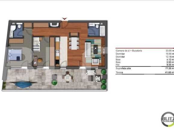 Apartament de vânzare 3 camere Bună Ziua - 16425AV | BLITZ Cluj-Napoca | Poza1