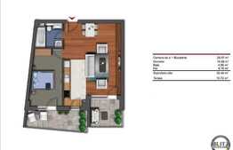 Vanzare apartament 2 camere, 55,46 mp, terasa, zona strazii Buna Ziua