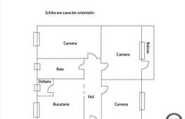 Apartament de vanzare cu 3 camere, decomandat, zona strazii Liviu Rebreanu