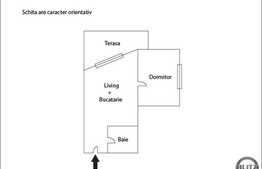 2 camere, 55 mp, terasa 30 mp, zona strazii Calea Turzii
