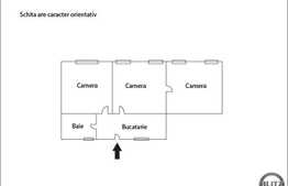 3 camere, 89 mp, partial mobilat, aer conditionat, zona centrala