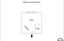 De vanzare garsoniera, 22,5 mp, boxa subsol, zona strazii Cojocnei