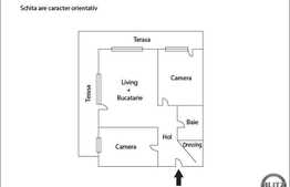 3 camere, 60 mp, terasa, garaj, boxa subsol, zona strazii Aurel Vlaicu